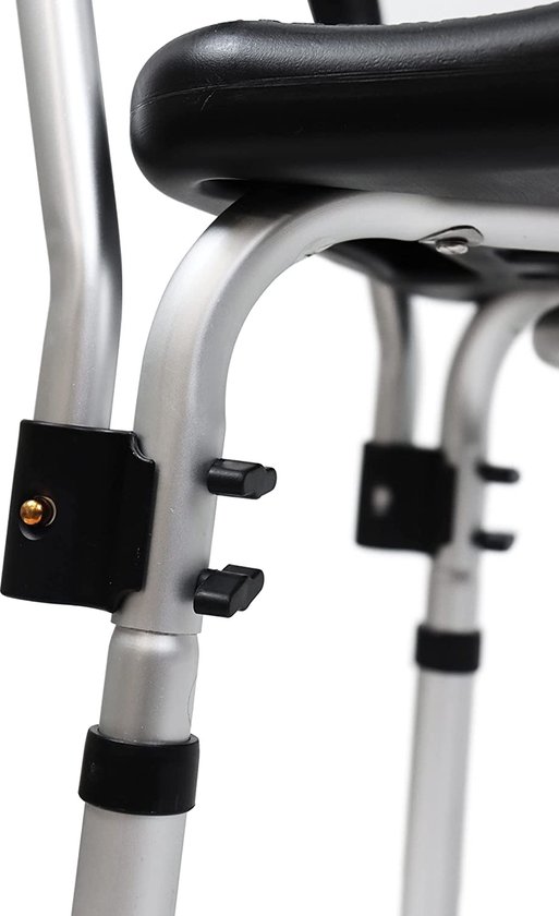 Douchestoel met Armleuningen, Douchekruk met Rug, Douchezitje Antislip