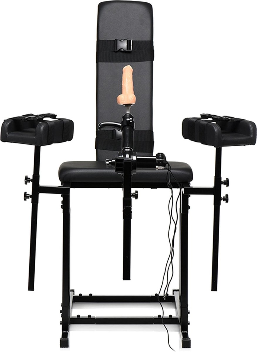 Goedkoopste XR Brands AH155 - MS Obedience Chair with Sex Machine - Black