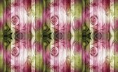 Fotobehang - Vlies Behang - Rozen op Houten Planken - 312 x 219 cm