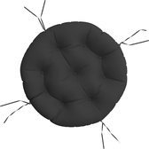 vidaXL - Zitkussen - rond - Ø - 60x11 - cm - oxford - stof - zwart