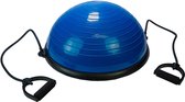 Ballon Tunturi Balance Trainer - Avec élastiques fitness - Blauw