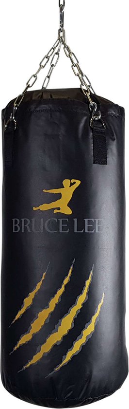 Sac de frappe boxe punching ball 80cm avec chaîne Bruce Lee noir | bol