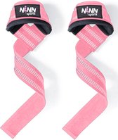 NINN Sports Lifting Straps Rose - Accessoires de vêtements pour bébé de Musculation - Powerlifting - Musculation