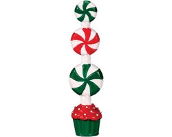 Lemax - Peppermint Candy Topiary - Kersthuisjes & Kerstdorpen