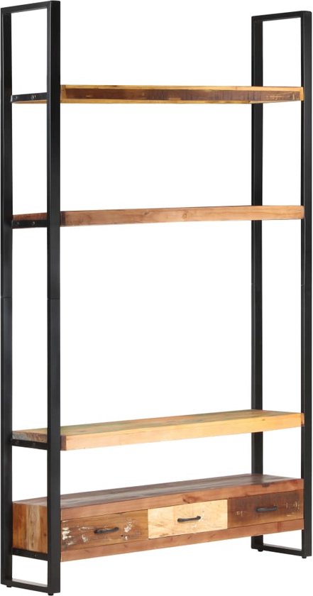 vidaXL-Hoge-kast-118x30x200-cm-massief-gerecycled-hout