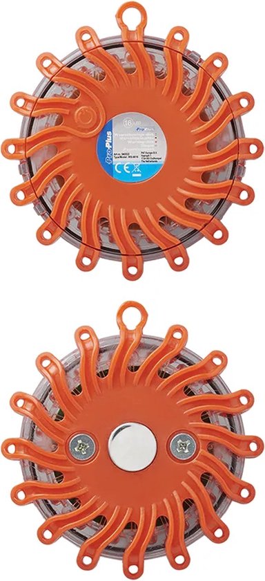 ProPlus Magnetische Waarschuwings-disk 16LED Oranje | bol.com