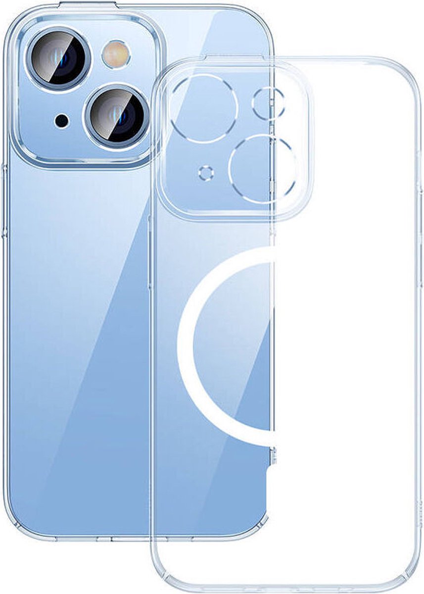 Baseus iPhone 14 Plus Hoesje MagSafe + Screenprotector Transparant