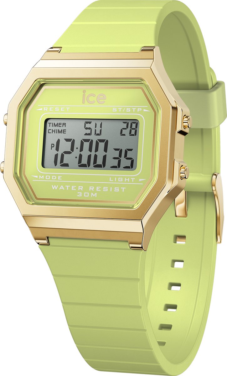Ice Watch ICE digit retro - Daiquiri green 022059 Horloge - Siliconen - Groen - Ø 33 mm