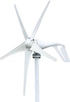 Windturbinegenerator - 12V - 500W - MPPT-controller - 5 bladen - Wit