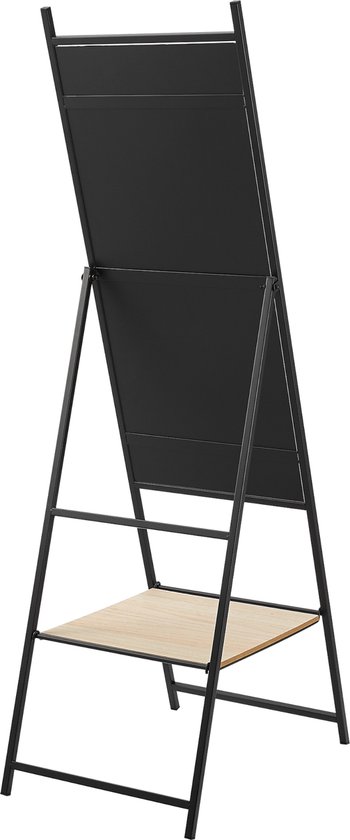 En.casa] Spiegel Vrijstaand Chamois 150x44x60 Cm Zwart En Eikenkleurig 2 Varianten