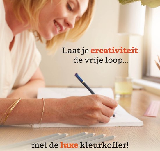 Craft Sensations Professionele Kleurpotloden Koffer 68-Delig - Kleurpotloden Voor Volwassenen - Hoogwaardige Pigmenten - Stijlvolle Opbergkoffer - Fijne Punt - Zachte Textuur - Perfecte Kleurafgifte - Cadeau Voor Tekenliefhebbers