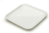 Luxe herbruikbare fingerfood bordjes / bakjes - Wit - 50 stuks - Feest - Horeca bordjes - Duurzaam - White Party - Verjaardag