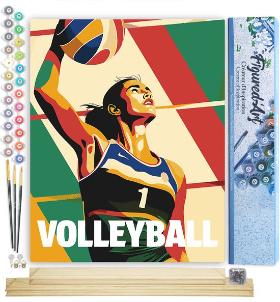 Peepezo Schilderij Op Nummer – Leeuw En Lam – 40x80 Cm – Acrylverf, Penselen En Haken Inbegrepen – Voor Volwassenen – Eenvoudig Te Maken En Perfect Voor Thuisdecoratie