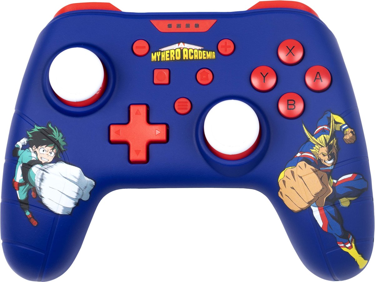 Konix My Hero Academia KX MHA SW/PC GAMEPAD BLUE Blauw, Rood USB Analoog/digitaal Nintendo Switch, PC