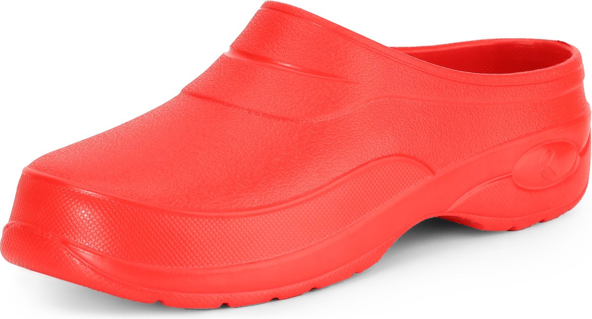 Ladeheid Unisex Clogs Tuinklompen - Tuinschoenen - Lichte - Dames - Heren - Rood – 37 – LA-KL-037
