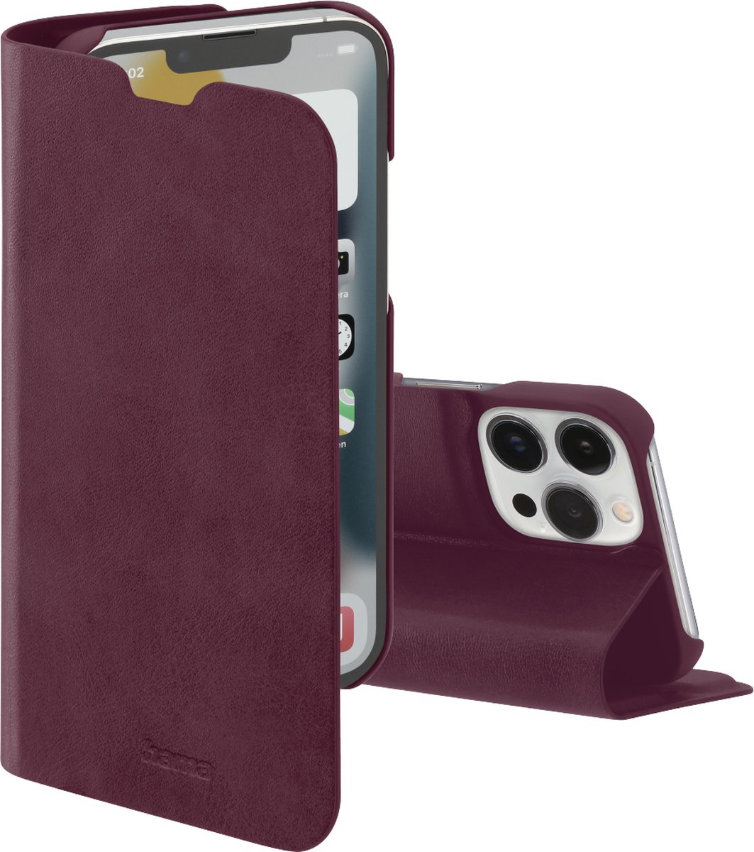Booklet Guard Pro Bordeaux voor Apple iPhone 14 Pro