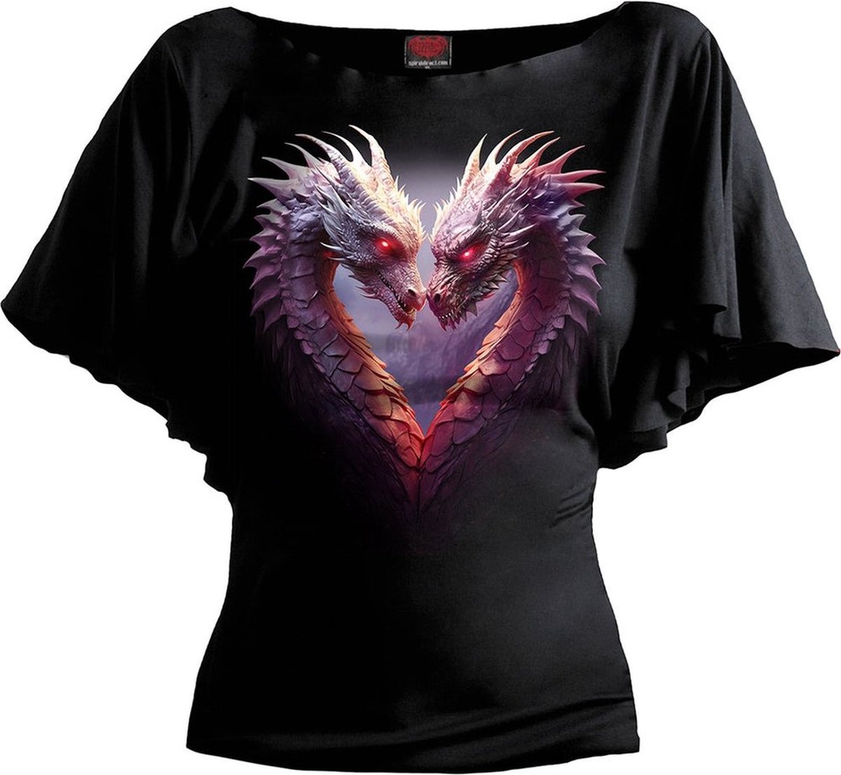 Spiral - Heart Of Dragons Top - 3XL - Zwart