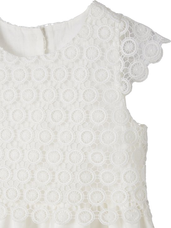 Vertbaudet Robe de cérémonie effet 2 en 1 superposition en macramé fille