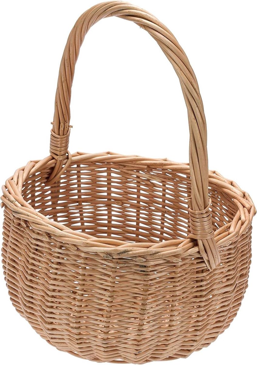 BOGATECO | Geschenkmand decoratieve mand 20 x 30cm opbergmand speelgoedmand, open haardmand, marktmand geweven voor kinderkamer