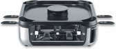 Bol.com Severin RG 2379 SEVENTO rook- en geurloze raclette/gourmet - downdraft technologie - 8 personen - 1900 W Zwart/Zilver aanbieding