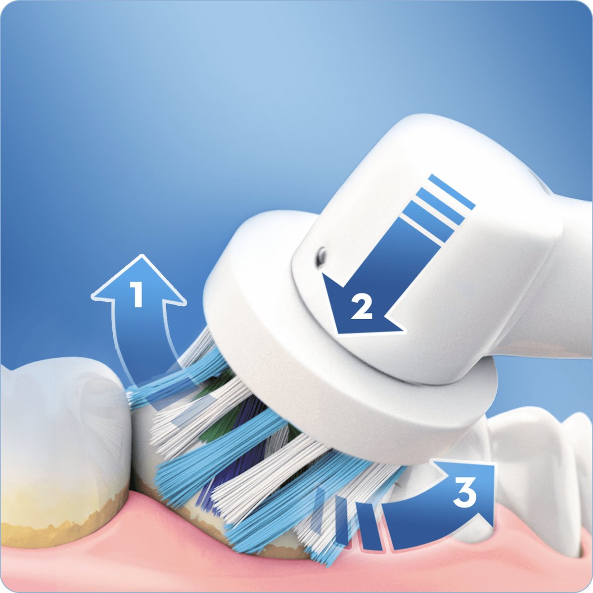 Afbeelding 3 van Oral-B Vitality 100 White CrossAction - Elektrische Tandenborstel - Powered By Braun