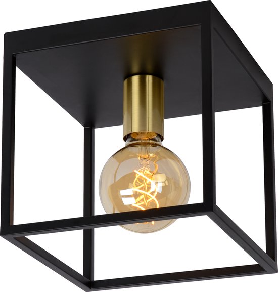 Lucide RUBEN - Plafonnière - 1xE27 - Zwart