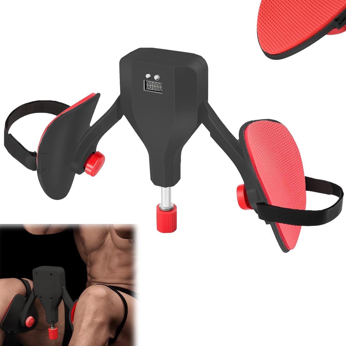 Multifunctionele instelbare dijbeentrainer - bekkenbodemtrainer voor dames en heren - thuis heuptraining - armtraining - telbaar design