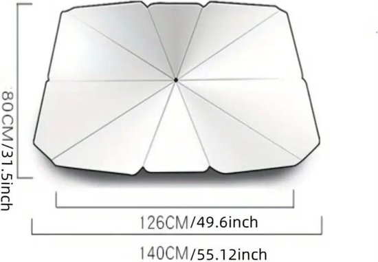 Nivard Freeze Cover Car - Couverture antigel voiture - Couverture de glace - Couvre pare-brise Antigel - Couverture de pare-brise-Couverture anti-glace - Couverture de neige - Protection solaire - Pare-soleil - Zwart