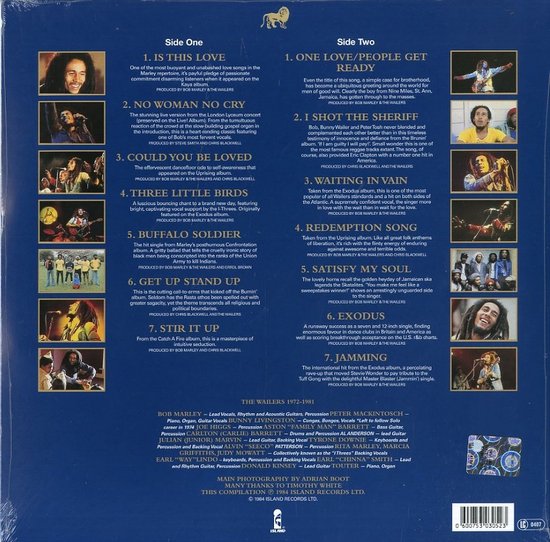 Bob Marley Legend LP - The Wailers verzamelalbum met I Shot The