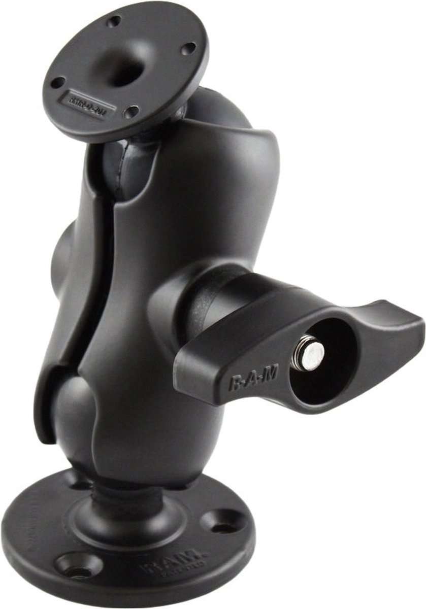 Balbevestiging met Ronde AMPS Plaat en Grote Ronde Plaat - Kort RAM-D-101-C-254U