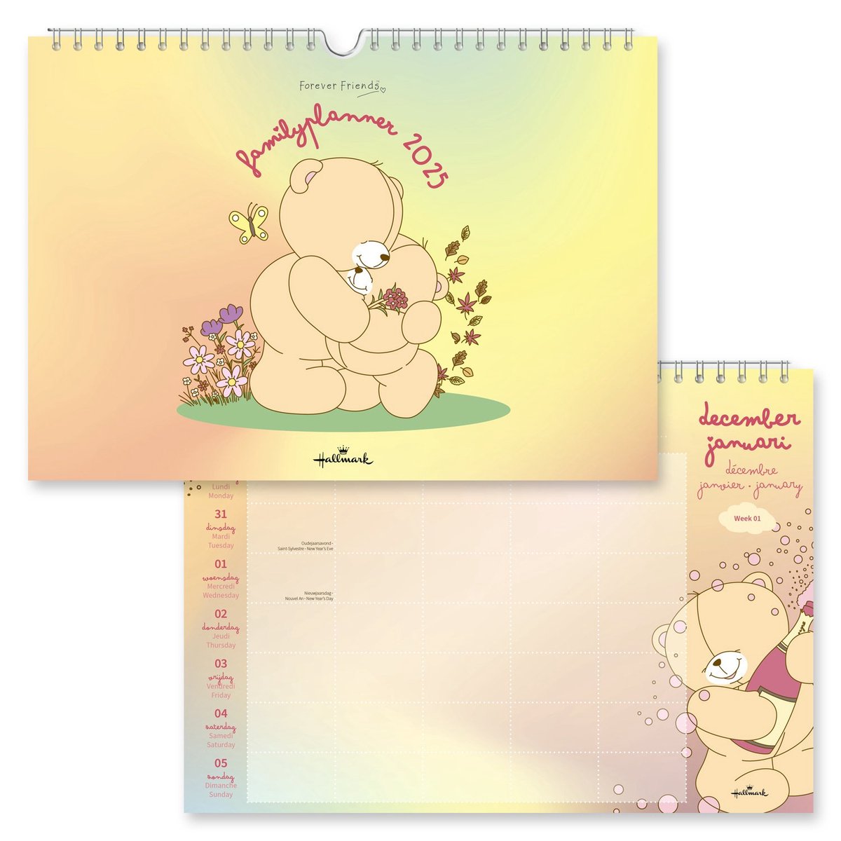 Familieplanner - 2025 - Forever Friends op Prijzenvolger.com