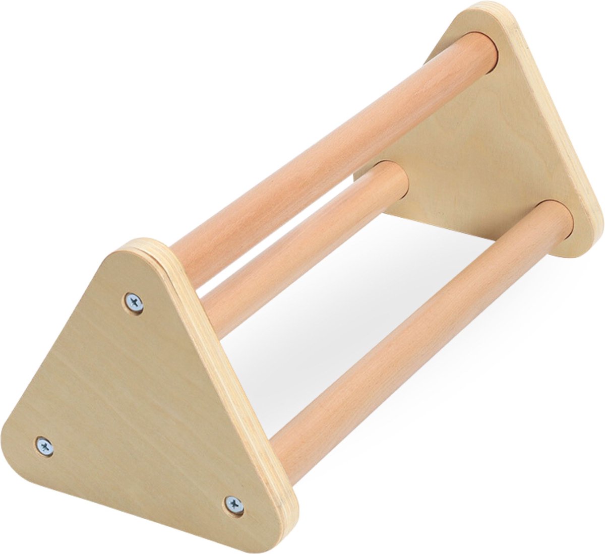 Mamabrum Houten Klimrek - Binnen Speeltuin - 2in1 Rocker, Ladder en Klimmuur, 9 Sporten, Dubbelzijdige Board, Klimladder — afbeelding 11