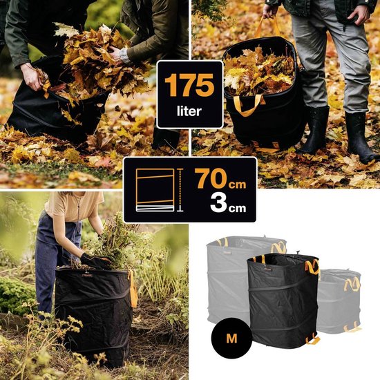 Fiskars 1028372 Ergo Pop-up Tuinafvalzak M - 175L van Fiskars — afbeelding 5