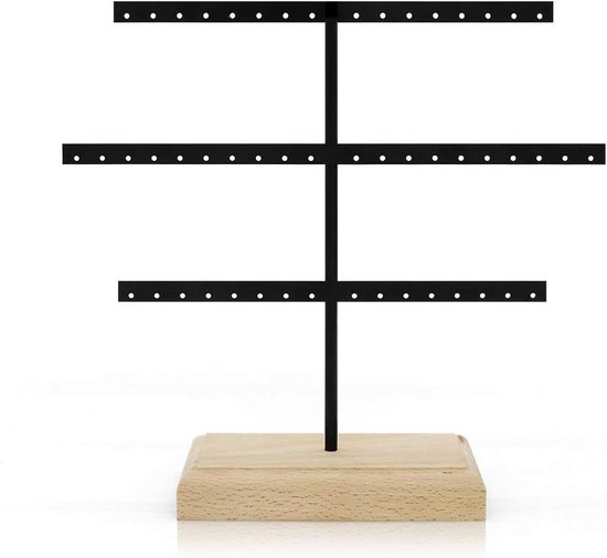 Oirlv Beige Microvezel Sieradentablets met 12 Vakjes voor Oorbellen, Armbanden, Display Organizer Tabletten