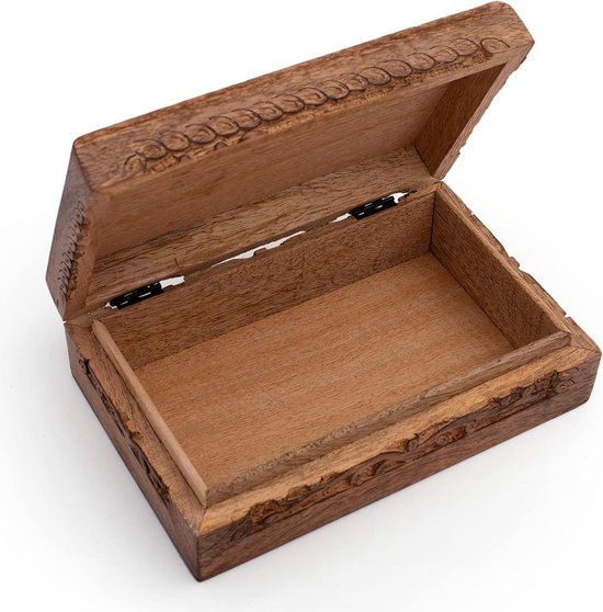 Handgemaakte Decoratieve Houten Sieraden Doos - Grote Verjaardagscadeau Ideeën