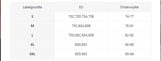 Nivard BH sans armatures - Sans Bracelets - Soutiens-gorge -gorge Push -up - Soutien-gorge Comfort - Confortable - Solide - Zwart - Taille XXL