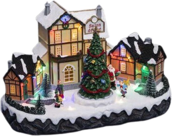 Fééric Lights and Christmas - Verlicht kerstdorp "Salon de thé" met animatie