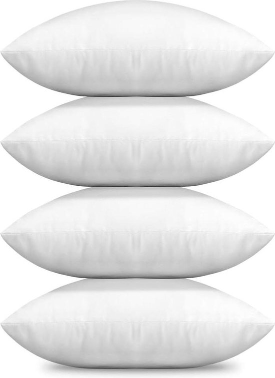 Artscope Set van 4 beddengoed vulkussens 45 x 45 cm - kussen om te bedekken - binnenkussens - vulling kussens - overtrek van polyestermix