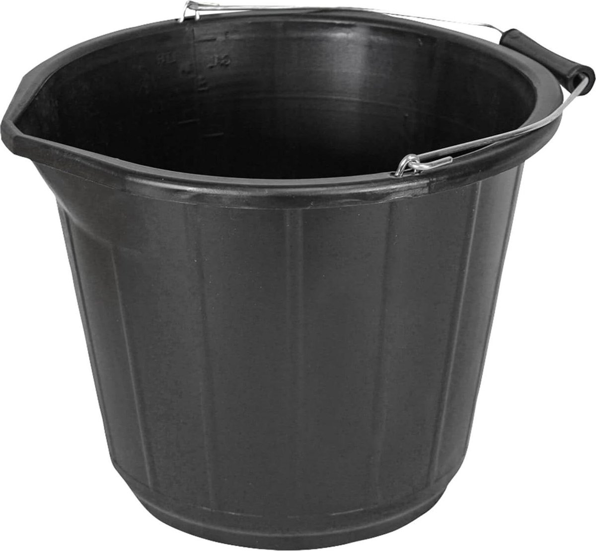 Goedkoopste Emmer voor algemeen gebruik - Zwart 10 inch bij 15.3 inch bij 13.6 inch met 3 gallon capaciteit bath bucket