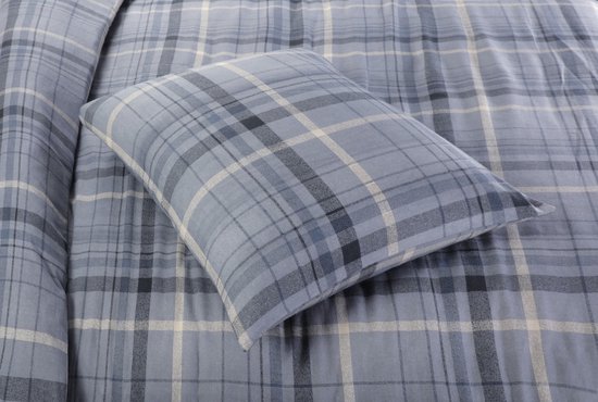 Day Dream Sölden - Flanel - Dekbedovertrek - Lits-jumeaux - 240x200/220 cm - Blauw van Merkloos — afbeelding 2