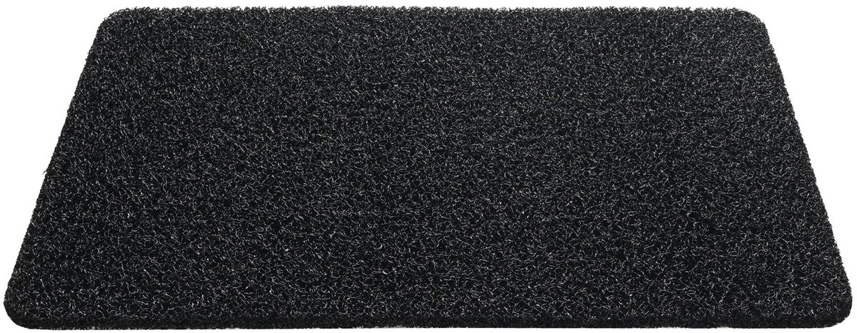Hamat Mat Curly 80x60 cm - Deurmat - Zwart