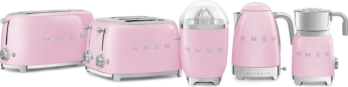 SMEG CJF11PKEU Citruspers - Elektrische Citruspers - 70W - RVS Filter - Antidruppelsysteem - Automatische Start/Stop - '50s Style - Roze thumbnail 4