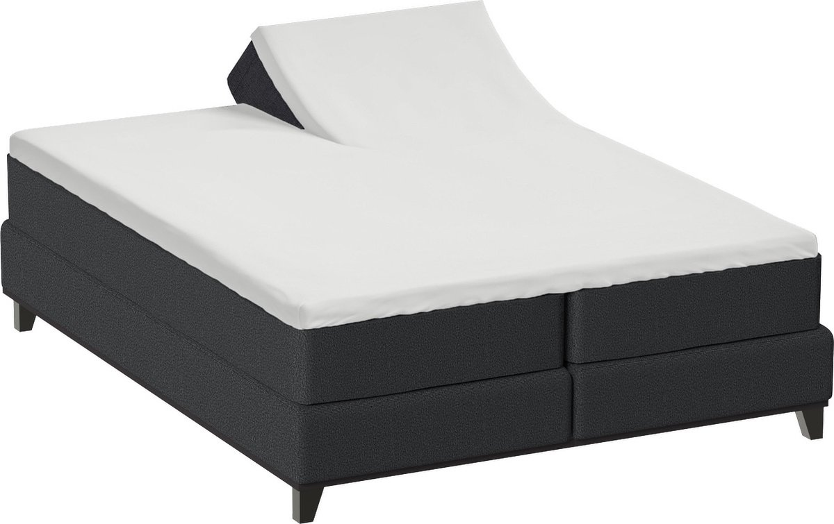 Bella Donna Jersey La Piccola Duo 1 Splittopperhoeslaken 180x190-200 cm zilver-0520
