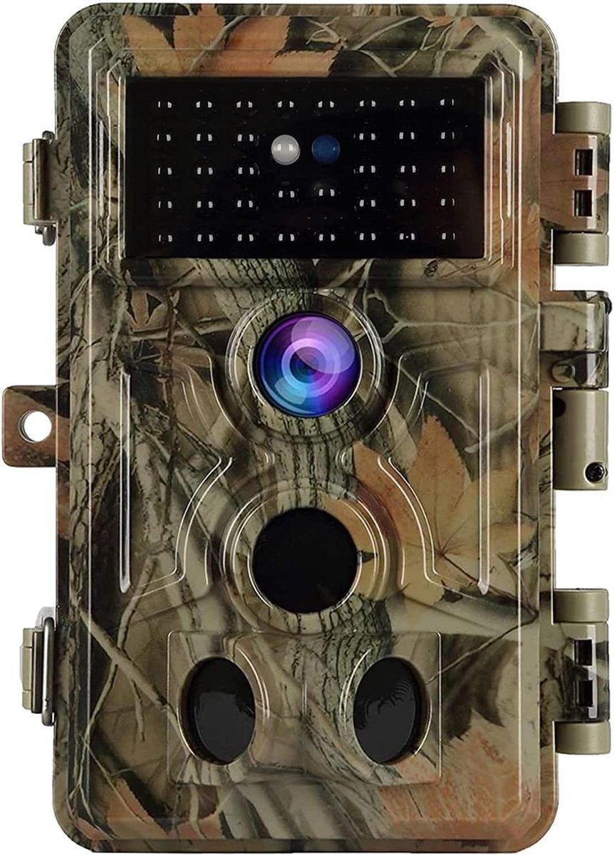 Wildlife Camera Nachtzicht Beweging Geactiveerd 32MP 1296P IP66 Waterdichte Trail Camera's 940nm Geen Glow IR LEDs - 0.1s Trigger Time Wildcamera