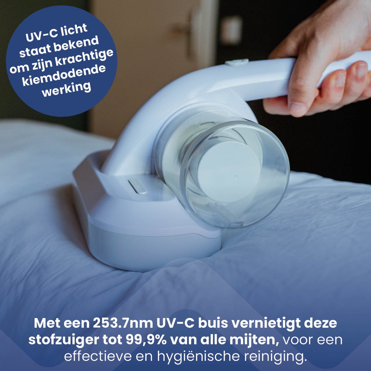 Nexxt Mijtstofzuiger met UV-C Licht Sterilisatie - afbeelding 3