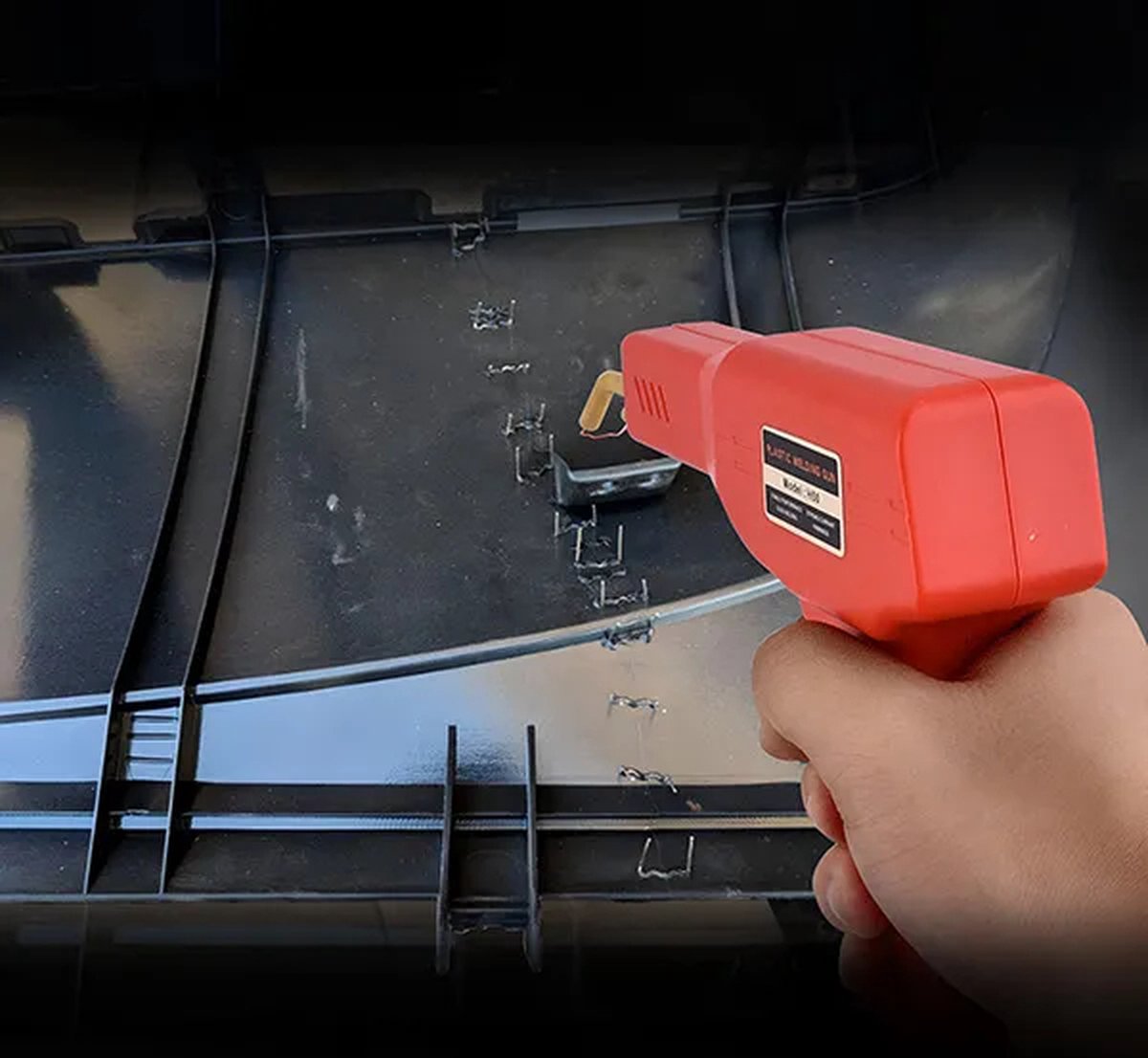 PERMUST 70 W kunststof lasmachine, reparatieset voor autobumper, kunststof lasap