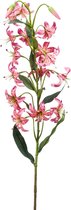 Lys rose fleur artificielle 80 cm