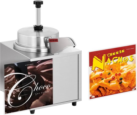 Sausdispenser - met verwarmingsfunctie - nachokaas - chocolade - 3,3 L - Royal Catering — afbeelding 5
