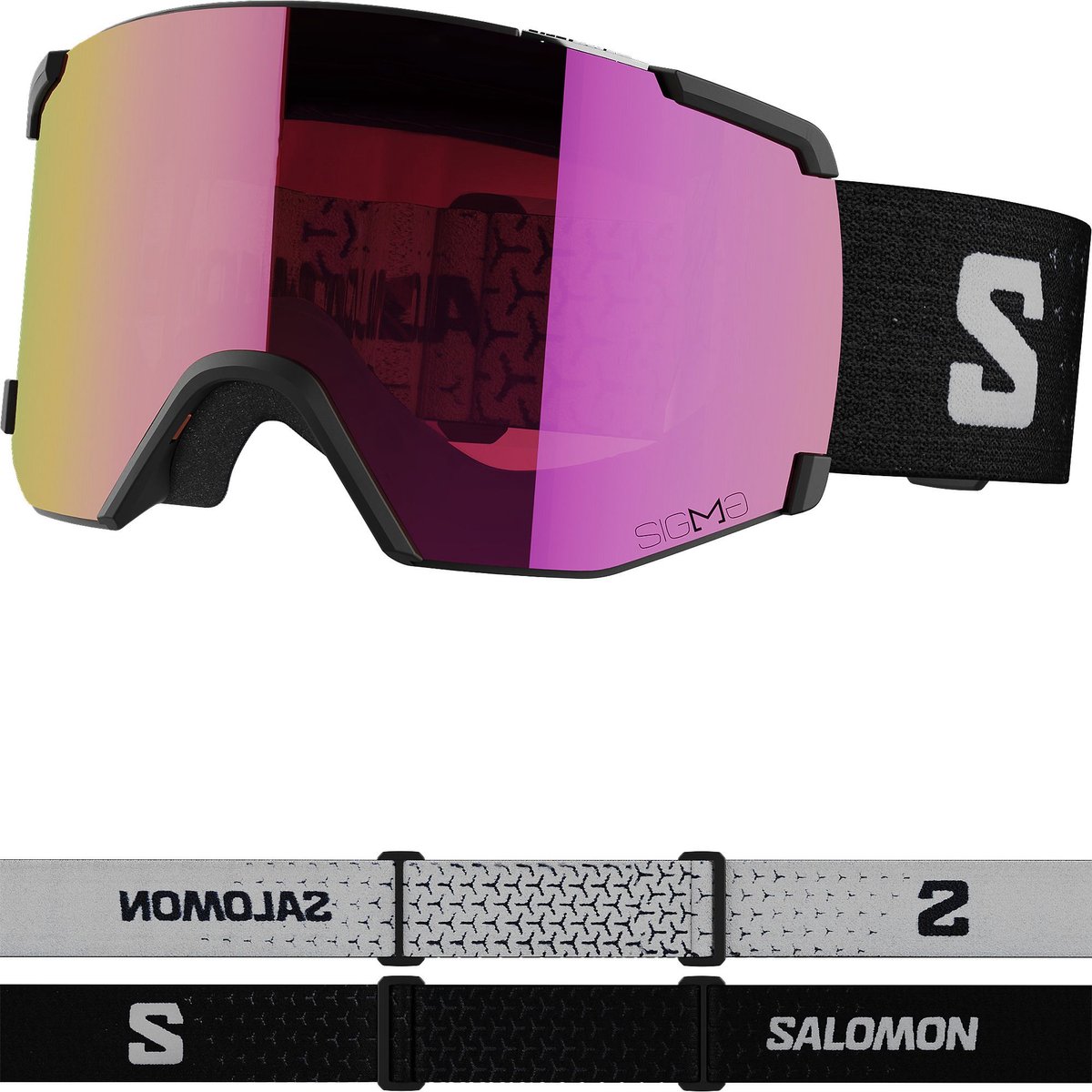 Salomon S/view Sigma Skibril Unisex Roze