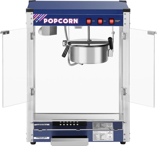 Popcornmachine blauw - 8 ons - Royal Catering — afbeelding 5